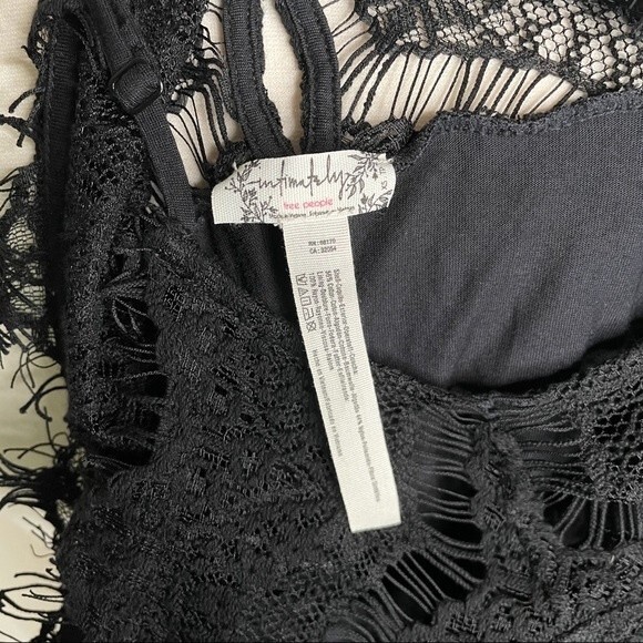 Free People XS She's Got It Slip Dress Mini Black - Picture 9 of 11